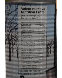 Sirop d'érable Bio